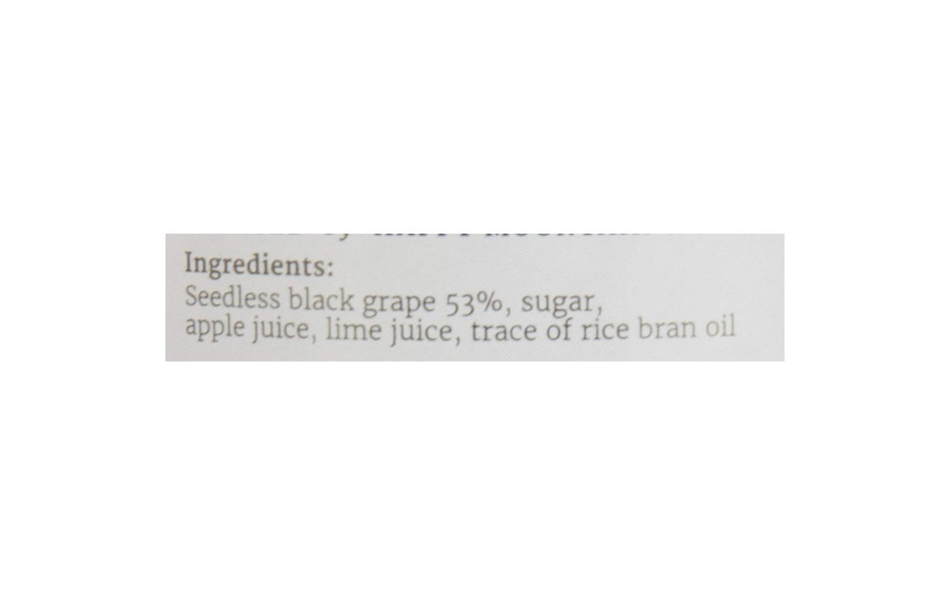 Bhuira Black Grape Preserve    Glass Jar  470 grams